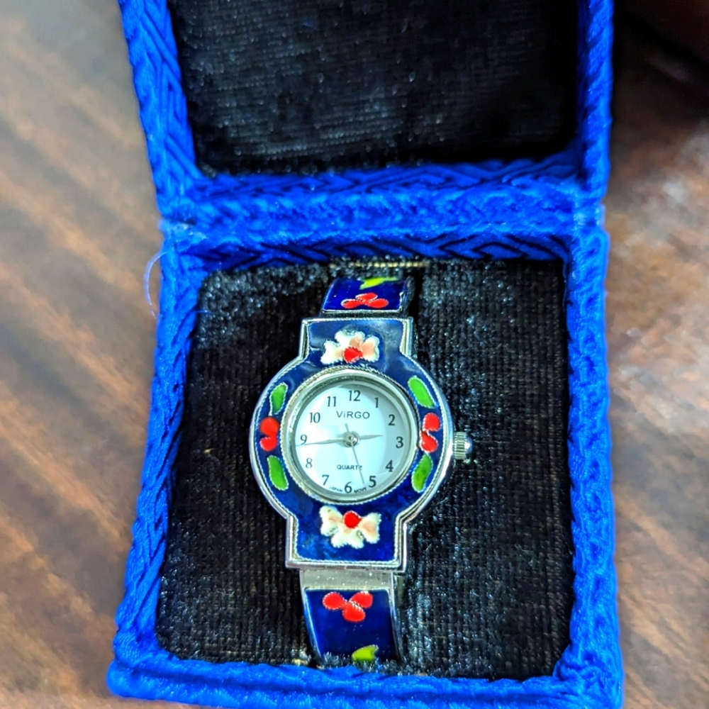 Women's National Geographic cloisonne watch